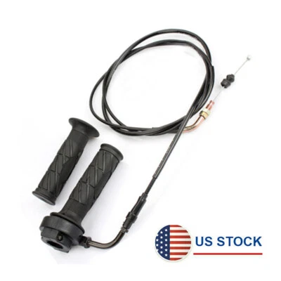 US For GY6 125cc-150cc Moped Scooter Bike ATV Throttle Turn Handlebar Grip Cable Foto 1 de 4