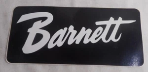 Barnett Motorcycle Clutches & Cables Sticker Decal Black/White 6-1/2" W x 3" H - Foto 1 di 2