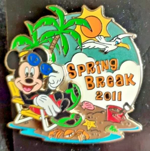 Disney Spring Break 2011 Mickey Mouse Pin ~ LE 1000 ~ Pin # 82919 ~ BRANDNEUE KARTE! - Bild 1 von 2