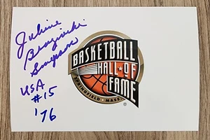 Juliene Brazinski Simpson Signed 4x6 HOF Logo Photo Basketball HOF Legend RAD - Picture 1 of 2