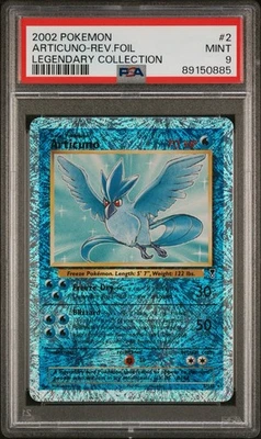 PSA 9 Mint 2002 Pokemon [Legendary Collection] Reverse Foil Articuno 2/110 - Image 1 of 2