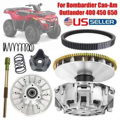 PRIMARY & SECONDARY CLUTCH & PULLER +BELT FOR 2003-2022 CAN AM OUTLANDER 400 450 Foto 1 de 4
