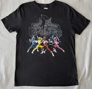 Camiseta pequeña Power Rangers para hombre Old Navy negra Mighty Morphin usada en excelente estado S - Imagen 1 de 9