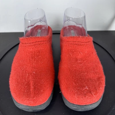 Marca Earth Mujer 10 Zuecos Mules Rojo Zapatos Terreno Thatcher Usado en Excelente Condición Cottagecore Foto 1 de 4
