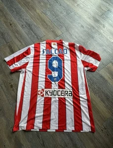 Rare Nike Athletico Madrid Home Authentic Football Shirt - #9 Falcao - Size XL - Picture 1 of 9
