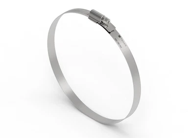 Bande de serrage à vis TEGER 160-180 W2 en acier inoxydable 10 pièces - Photo 1/3