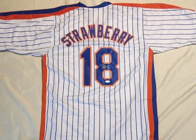 Darryl Strawberry signed Custom Jersey autograph certified size XL - Image 1 of 2