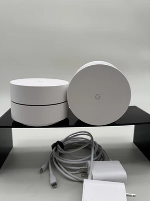 Google WiFi AC-1304 + NLS-1304-25 USB-C Mesh System (Mixed Version 2-Pack) - Image 1 of 4