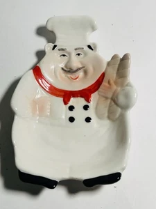 Vintage Chubby Italian Chef Spoonrest Kitchen Decor - Picture 1 of 9