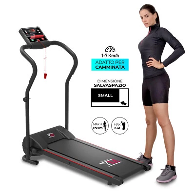 YM TAP 70 TAPIS ROULANT ELETTRICO PIEGHEVOLE 500W (2,0 HP PICCO) 7 KM/H COMPATTO - Immagine 1 di 4