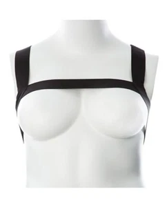 Gender Fluid Ultra Stretchy Cross Back Billie Harness Fashion Garment - Black - Picture 1 of 4