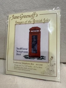Jane Greenoffs Images of London British Isles Cross Stitch Kit Telephone Box - Picture 1 of 2