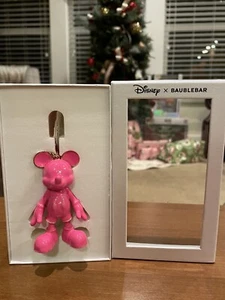 NEW BAUBLEBAR DISNEY X Mickey Mouse Bag Purse Key Charm Hot Pink - Picture 1 of 3