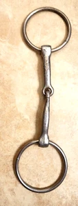 Loose O Ring Snaffle Bit Jointed Mouth Used Western Horses Rancing - Picture 1 of 4