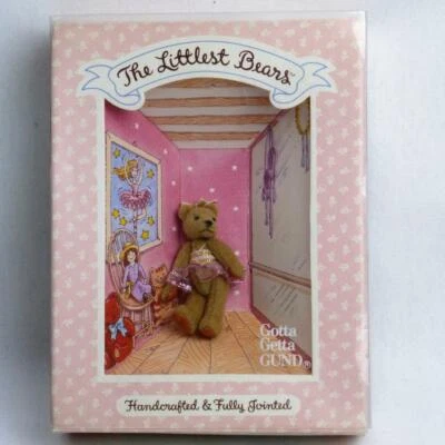 Gund Littlest Bears Ballerina Teddy Bear Collectible Jointed Pink Tutu Ballet - Image 1 of 4