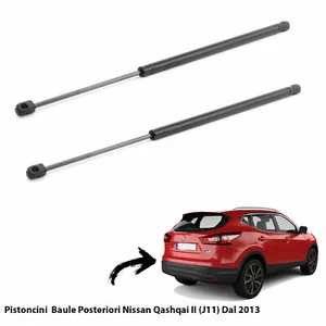 2 MOLLE A GAS PISTONI PISTONCINI PORTELO BAGAGLI PER NISSAN QASHQAI II (J11) 13 - Imagen 1 de 1