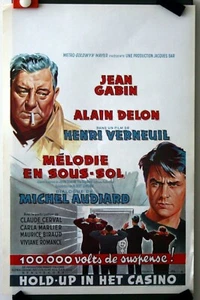 GABIN, DELON, AUDIARD, VERNEUIL, MELODIE IM UNTERBODEN, Poster - Bild 1 von 1