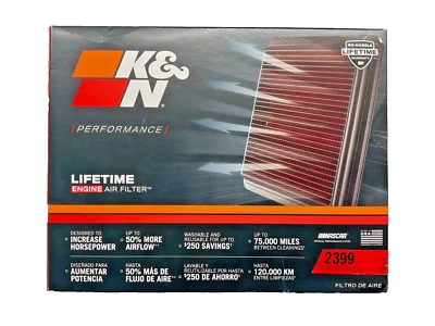 Filtro de aire de repuesto original K&N 33-2399 para Nissan 370Z 2009-2020 / NUEVO Foto 1 de 4