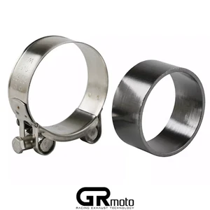 Suzuki Bandit Exhaust Clamp & Collector Box Gasket Seal GSF600 GSF1200 GRmoto - Picture 1 of 4