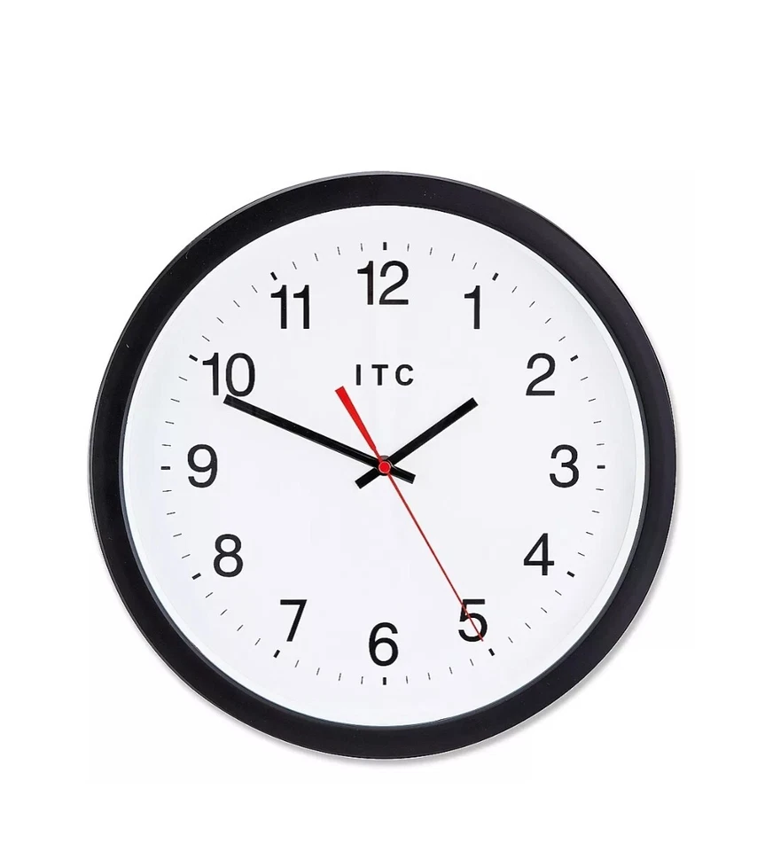 Infinity Instruments 14'' Obsidian Wall Clock