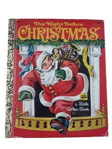 Vintage The NIGHT BEFORE CHRISTMAS A Little Golden Book 1980 - Picture 1 of 7