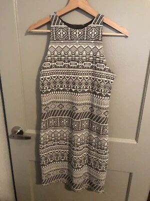 Hollister Sleeveless Knit Dress / Gray & White / Size M - Image 1 of 4