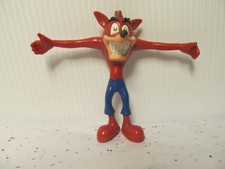 Playstation Crash Bandicoot carl's jr. bendable action figure 4"