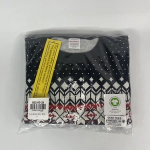 Hannah Anderson Women's Pajamas TOP ONLY Holiday Family Print 160cm US 14 - Picture 1 of 6