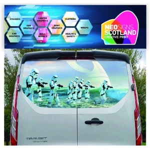 Tailgate wrap for Ford Transit Custom Swb Lwb Air Release Vinyl FORDT004 - Picture 1 of 1