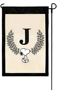 Aplique bandera de jardín con aplique ""J"" con bandera de jardín de cacahuetes 12""x 18"" - (80131) - Imagen 1 de 1