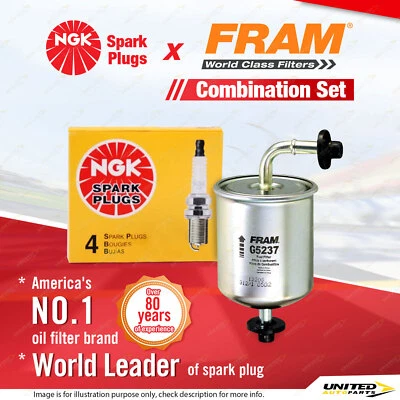 NGK Standard Spark Plugs & Fram Fuel Filter for Nissan Bluebird U13 Pulsar N15 - image 1 of 3