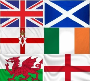 Large 5ft x 3ft National Flag Union Jack Great Britain Ireland Scotland Wales - Foto 1 di 9