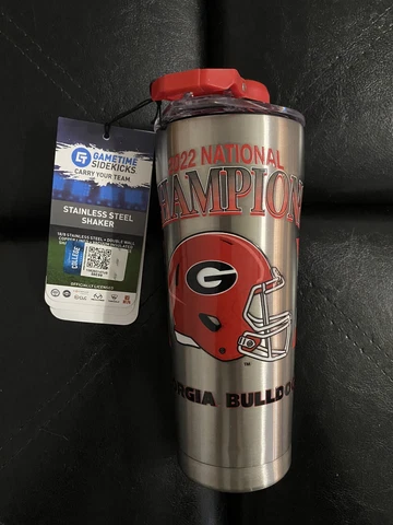 Gametime SideKicks Georgia Bulldogs 2022 National Champs 20 oz. Shaker Tumbler Cover