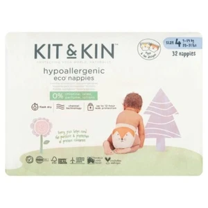Kit & Kin Eco Nappies, Size 4 (9-14kg) - 32 per pack - Picture 1 of 1