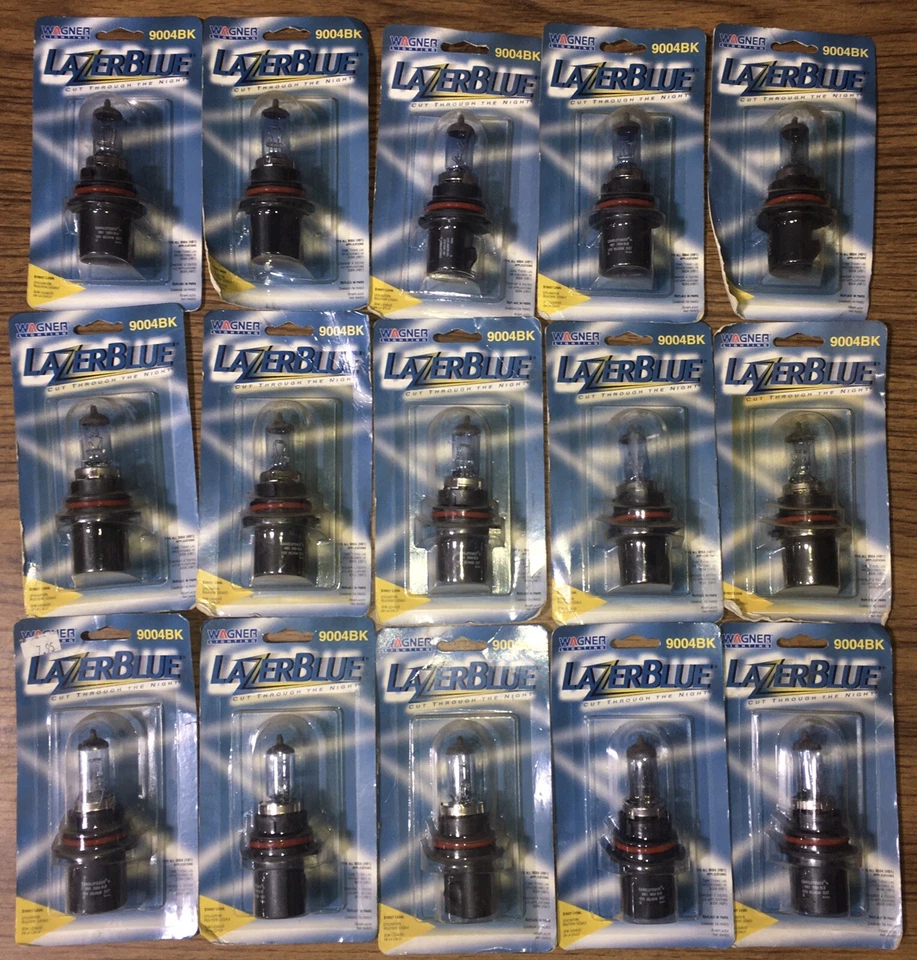 BOMBILLA FARO WAGNER LAZER AZUL 9004BK. LOTE DE 15 Foto 1 de 1