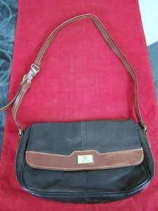 BORSA A TRACOLLA CL AMERICA MARRONE NERO - Foto 1 di 7