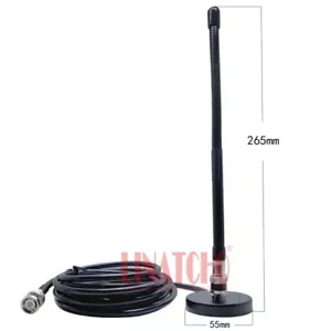 BNC Male 27MHz Ham Radio Soft Whip CB Car Antenna with BNC Magnetic Base Adapter - Picture 1 of 11