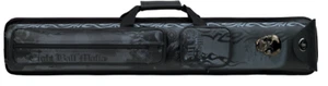 Action 3x5 Black EBMCNA Eight Ball Mafia Pool Cue Case - black with grey designs - Picture 1 of 3