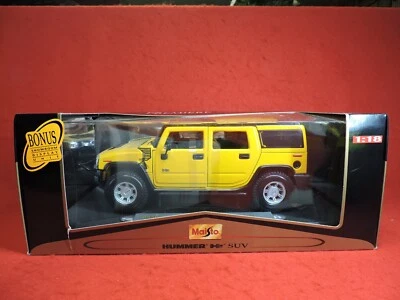 SUV H2 Hummer Maisto 1:18 edición Premier con unidad de exhibición adicional para sala de exposición Foto 1 de 4
