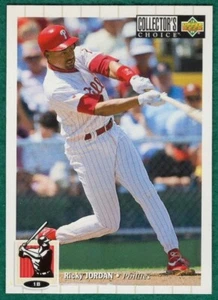 Tarjeta de béisbol Ricky Jordan - 1994 Upper Deck Collector's Choice #447 - Phillies - Imagen 1 de 2