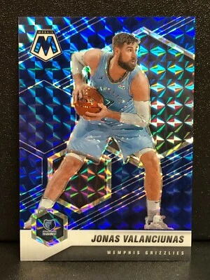 2020-21 Panini Mosaic NBA Jonas Valanciunas Blue Prizm /99 Grizzlies - Image 1 of 4