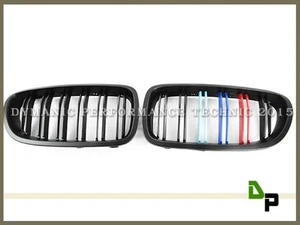11-16 M5 Look Matte Black M Color Front Grille Fits BMW F10 F11 528i 535i 550i - Picture 1 of 2