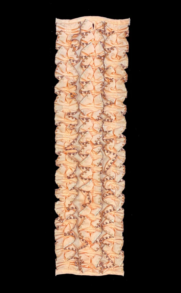 Camisa Esmoquin Naranja Melocotón Vintage Volantes Dickie Botón Años 70 Baile de graduación Boda Foto 1 de 1