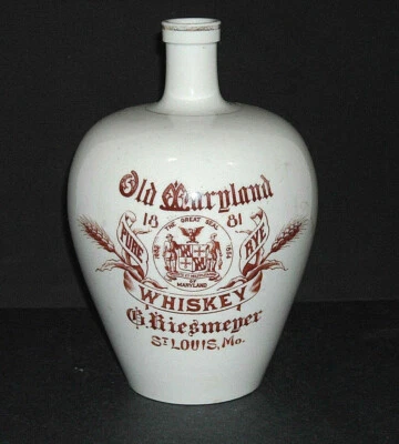 KT&K Knowles Taylor & Knowles Old Maryland St. Louis, Mo - Jarra de whisky de gres Foto 1 de 4