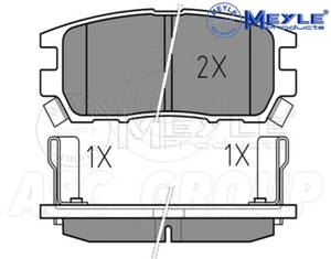 Frein Meyle Set Plaquettes,Essieu Arrière Avec anti-grincement plaque 025 218 - Picture 1 of 2