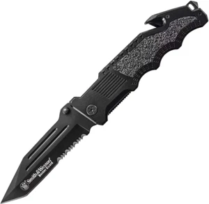 Smith & Wesson Border Guard Tanto Klappmesser - Schwarz SWBG2TS - Bild 1 von 1