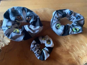 Scrunchie Haargummi Katzen Katze Motiv handmade Handarbeit Geburtstag NEU - Bild 1 von 13