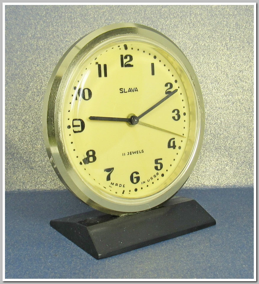 Soviet Vintage Slava Alarm Clock USSR 1970's~Perfect Condition #12325 - Image 1 of 4
