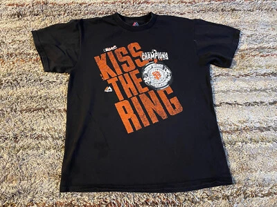Majestic San Francisco Giants Kiss the Ring World Series Champions 2014 Mens M - Image 1 of 4