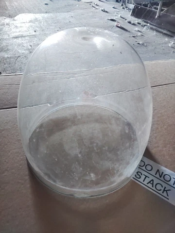 Reclaimed Vintage  Substation Outer Glass Dome Cover